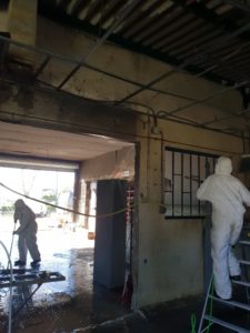 Entreprise de nettoyage Alès S.E.M.I photo intervention après incendie